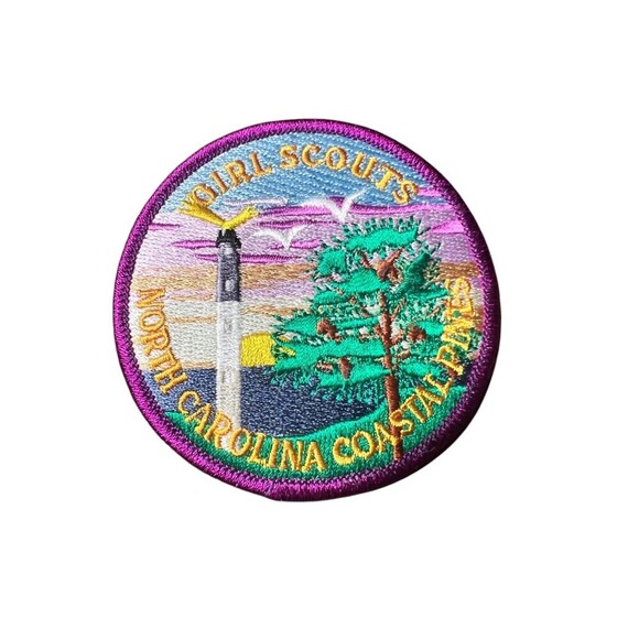 NEW Girl Scout New Carolina Coastal Pines GSNCCP Official Council Patch Badge 3" - Picture 1 of 3